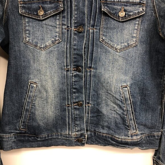 Vintage America Button Up classic  blue Denim Jacket size M - Picture 4 of 14